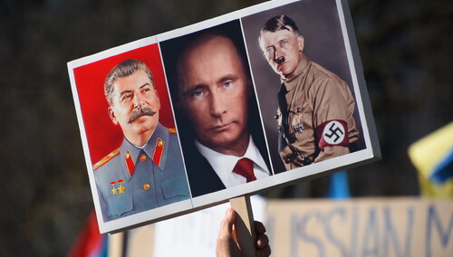 Antywojenna demonstracja na Ukrainie