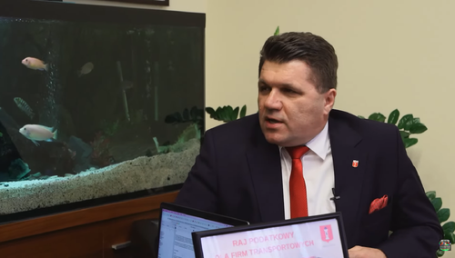 Burmistrz Wielunia Paweł Okrasa