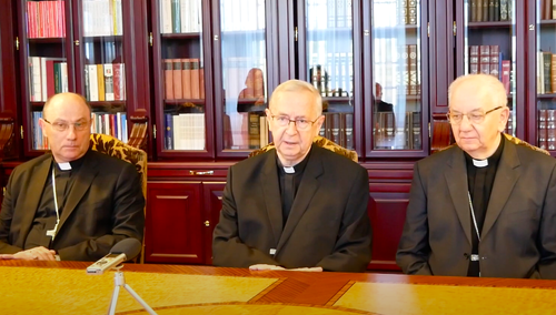 Od lewej: abp Wojciech Polak, abp Stanisław Gądecki, abp Stanisław Budzik