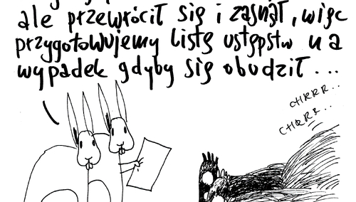 [Nowy rysunek Krysztopy] „Pijany niedźwiedź”