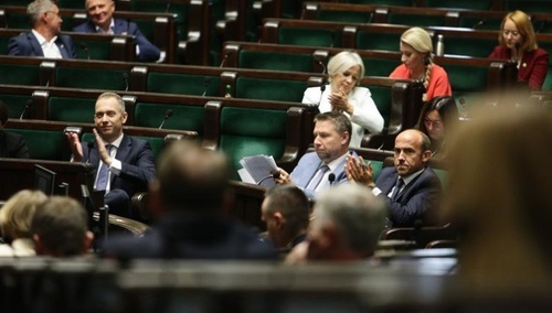 Posłowie opozycji w Sejmie