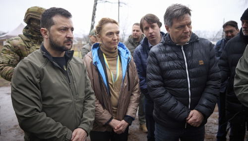 Wołodymyr Zełanski i Robert Habeck