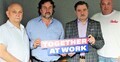 Od lewej: Bogdan Szozda szef Sekretariatu Metalowców, Mirsoław Miara szef Sekretariatu Przemysłu Chemicznego, Piotra Duda szef Komisji Krajowej, Jarosław Grzesik szef Sekretariatu Górnictwa i Energetyki