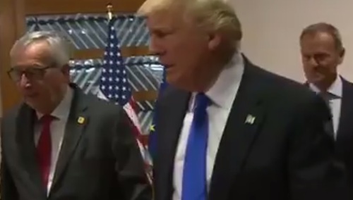 [video] Trump rozmawia tylko z Junckerem i ignoruje Tuska?