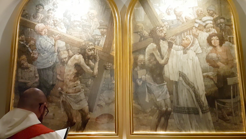 Stacje (V i VI) Dogi Krzyżowej w klasztorze na Jasnej Górze