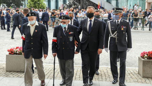 Warszawa: Prezydent i premier oddali hołd Powstańcom Warszawskim