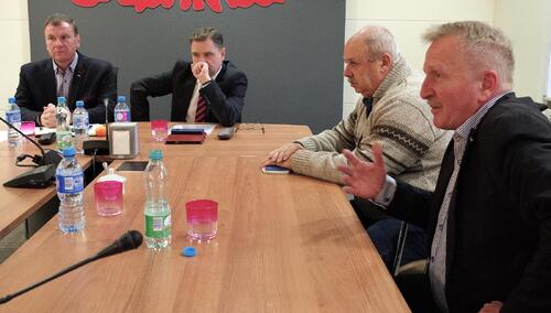 Od lewej: Bogdan Kubiak, Piotr Duda, Tadeusz Kucharski, Gerard Skroński