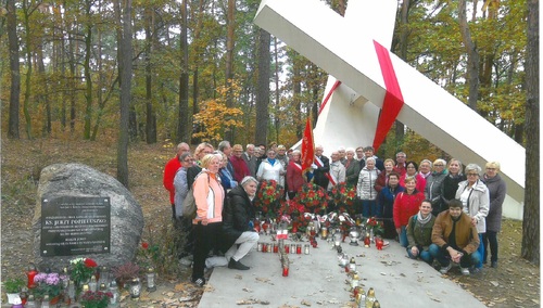 Pielgrzymowali szlakiem męczeńskiej śmierci ks. Popiełuszki