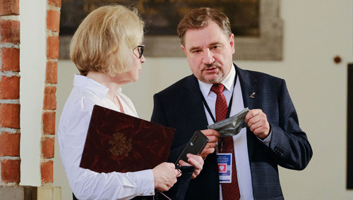 Piotr Duda, przewodniczący Solidarności, wziął udział w liturgii w intencji ojczyzny i prezydenta RP