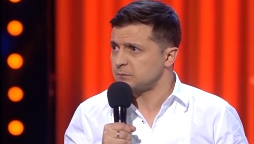 Według ostaniego sondażu liderem kampanii prezydenckiej na Ukrainie jest komik
