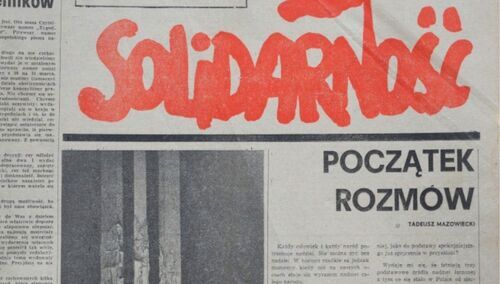 Pierwsze wydanie "Tygodnika Solidarność"