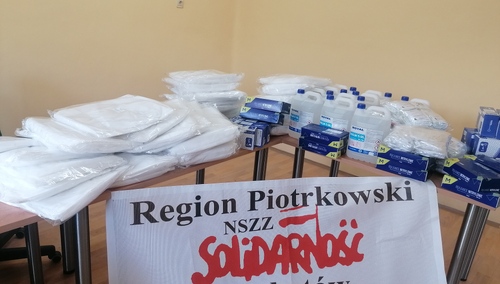 Solidarność Regionu Piotrkowskiego pomaga w walce z koronawirusem