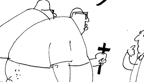 [Kliknij aby zobaczyć całość] Nowy rysunek Krysztopy: "Patrol LGBT"