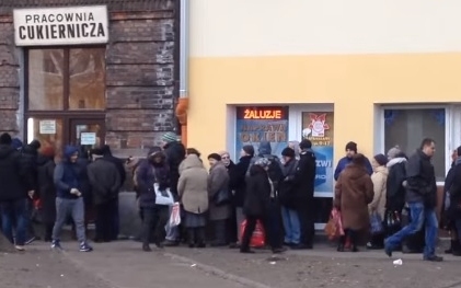 [video]  Zobacz, takie kolejki tylko raz w roku... w Tłusty Czwartek