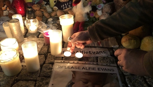 [foto] Polacy przynoszą dzielnemu Alfiemu pluszaki pod Ambasadę Wielkiej Brytanii