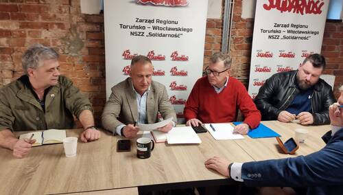 Konferencja prasowa OZ NSZZ „S” przy Inowrocławskich Kopalniach Soli Solino S.A.