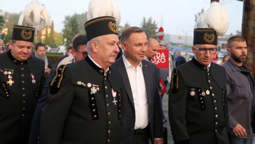 Prezydent Andrzej Duda w Zofiówce: To tutaj rodziła się wtedy Solidarność