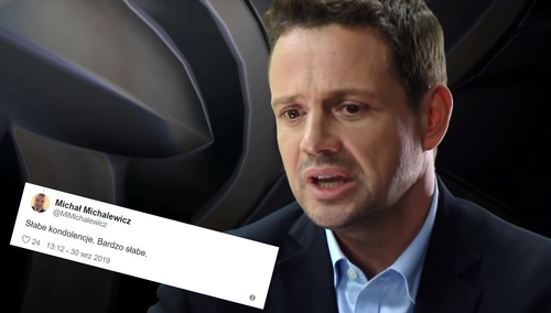 "Nawet nie potrafi Pan napisać kondolencji z klasą. Dno". Internauci oburzeni wpisem Trzaskowskiego