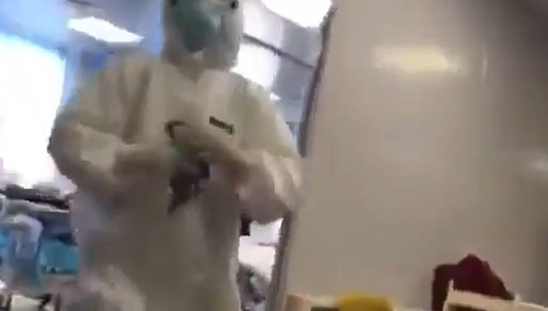 [video] Wstrząsające nagranie ze szpitala w Wuhan. Worki z ciałami. Chorzy. Walka o życie