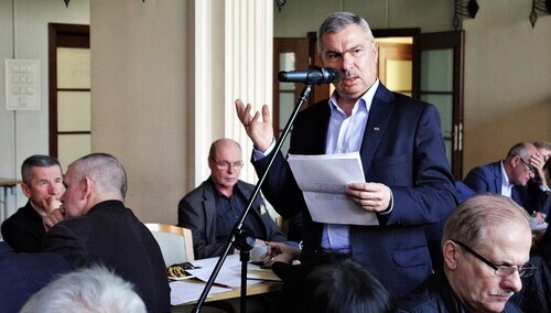 Szef Regionu Gdańskiego NSZZ "Solidarność" relacjonuje wydarzenia wokół pomnika ks. Prałata Henryka Jankowskiego