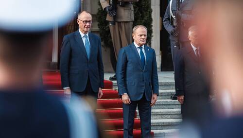 Kanclerz Niemiec Friedrich Merz, premier RP Donald Tusk