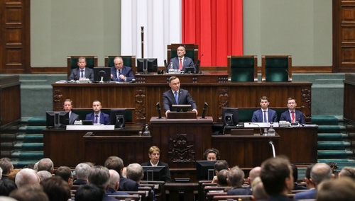 [video] Orędzie prezydenta Dudy na inauguracji Sejmu: "Chciałbym, żeby Państwo podali sobie rękę"