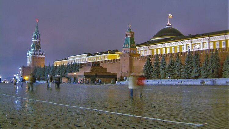 Plac Czerwony, w tle Mauzoleum Lenina