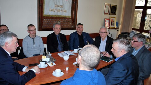 Przedstawiciele "S" spotkali się z marszałkiem województwa świętokrzyskiego