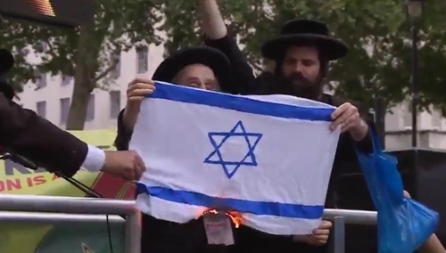 [video] Żydzi w Turcji palą flagę Izraela: "Izrael nie jest państwem żydowskim"
