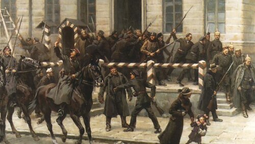 Stanisław Bagieński - Rozbrajanie Niemców przed Główną Komendą na placu Saskim w Warszawie