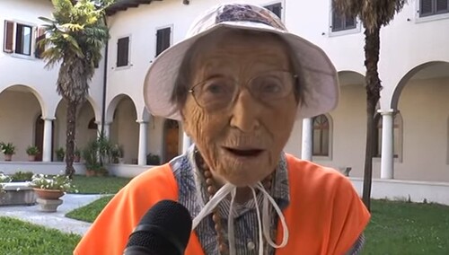 95-letnia kobieta dotarła pieszo z Włoch do Częstochowy