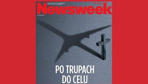 "Po trupach do celu. Czas najwyższy odebrać Tomaszowi Lisowi ten tygodnik" - nowa okładka 'Newsweeka"
