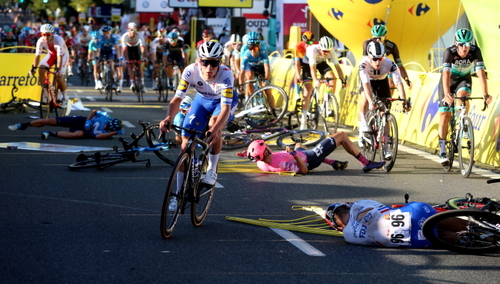 "Czysty horror". Media z Holandii i Belgii rozpisują się o wypadku na Tour de Pologne
