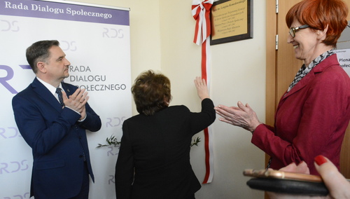 Longin Komołowski patronem Sali obrad Rady Dialogu Społecznego