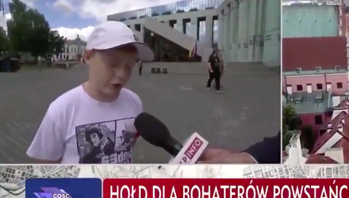 [WIDEO] "O tym trzeba pamiętać!". Wzruszające słowa młodego chłopca o Powstaniu Warszawskim