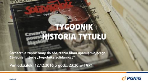 Dziś o 23.20 w TVP1 premiera filmu upamiętniającego 35-letnią historię Tygodnika Solidarność. Zapraszamy!