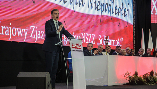 Jarosław Szarek, szef IPN na KZD: Za sto lat w podręcznikach zostanie pamięć o Solidarności