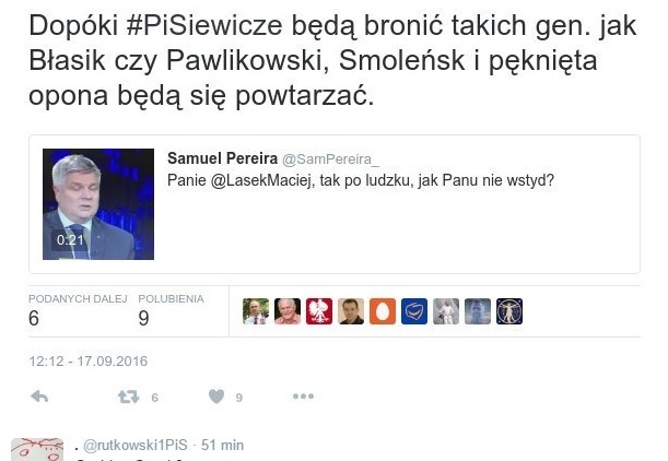 Rzecznik PO grozi? "Smoleńsk i pęknięta opona będą się powtarzać"