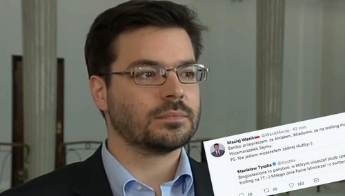 Utarczka Macieja Wąsika i Stanisława Tyszki na Twitterze. "Radek Sikorski ma godnego następcę"