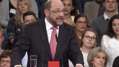 [video] Kandydat na kanclerza Niemiec Schulz: "Czas powstać w obronie demokracji!"