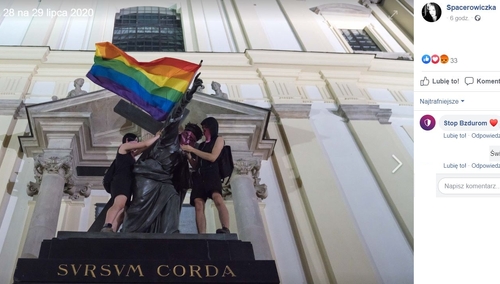 Ks. prof. Dariusz Kowalczyk o profanacji pomników w Warszawie: "LGBT-owska ideologia jest..."