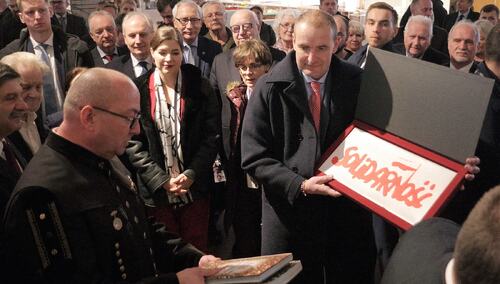 Islandzka para prezydencka odwiedziła historyczną Salę BHP Stoczni Gdańskiej