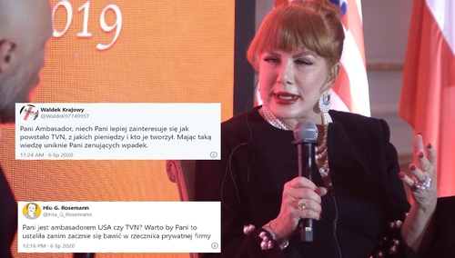 "Proszę nadrobić braki w wiedzy". "To poniżej godności ambasadora USA". Burza w sieci po wpisie Mosbacher