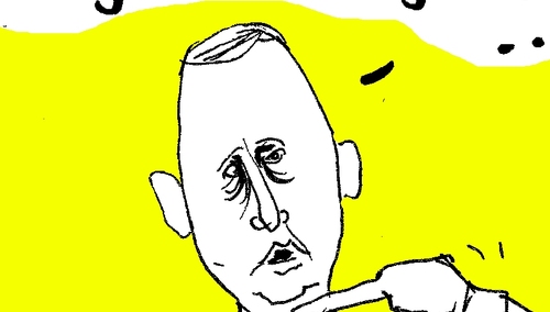 [Kliknij aby zobaczyć całość] Nowy rysunek Krysztopy: "Damę w łeb!"