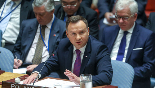 Prezydent Andrzej Duda na posiedzeniu Rady Bezpieczeństwa ONZ