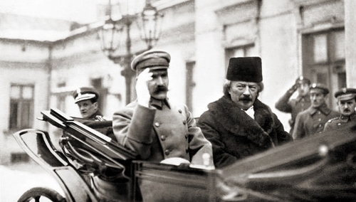 Józef Piłsudski i Ignacy Jan Paderewski (styczeń 1919)