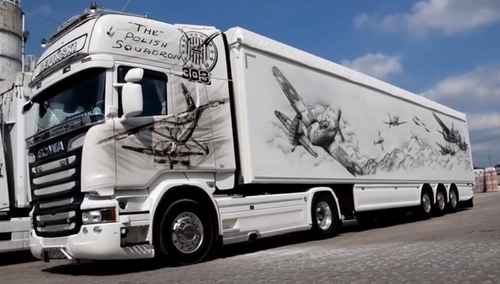 [video] Ciężarówka, która sławi polską historię doceniona przez brytyjską policję