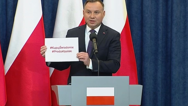 Andrzej Duda: #KupujŚwiadomie #ProduktPolski! Wybierajmy produkty wyprodukowane w naszym kraju