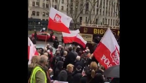 [video] Demonstracja amerykańskiej Polonii przeciwko S.447 na Manhattanie