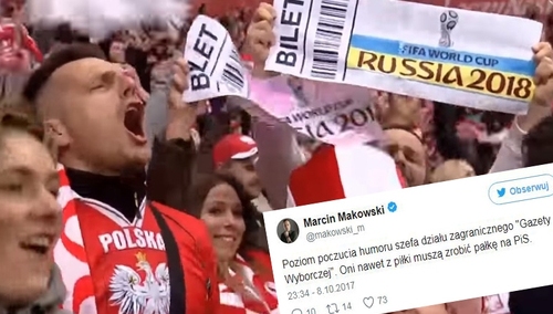 Komentarze po awansie Polski na Mistrzostwa Świata w Rosji. Nie zabrakło polityki